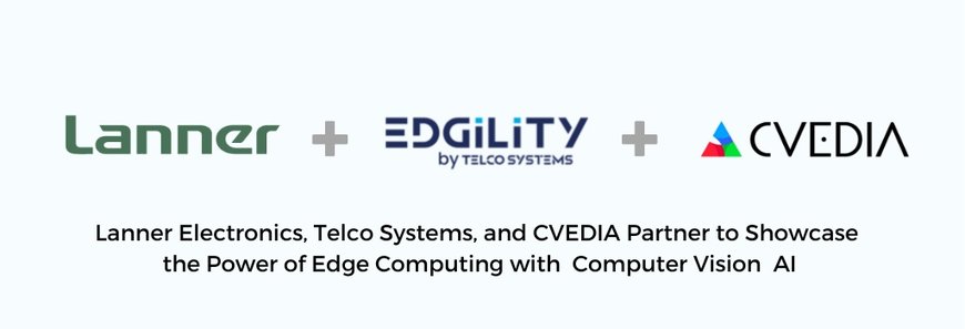 Lanner Electronics, Telco Systems, and CVEDIA Partner to Showcase the Power of Edge Computing with Computer Vision AI on a Compact Edge Device for Next-Gen Retail Solutions